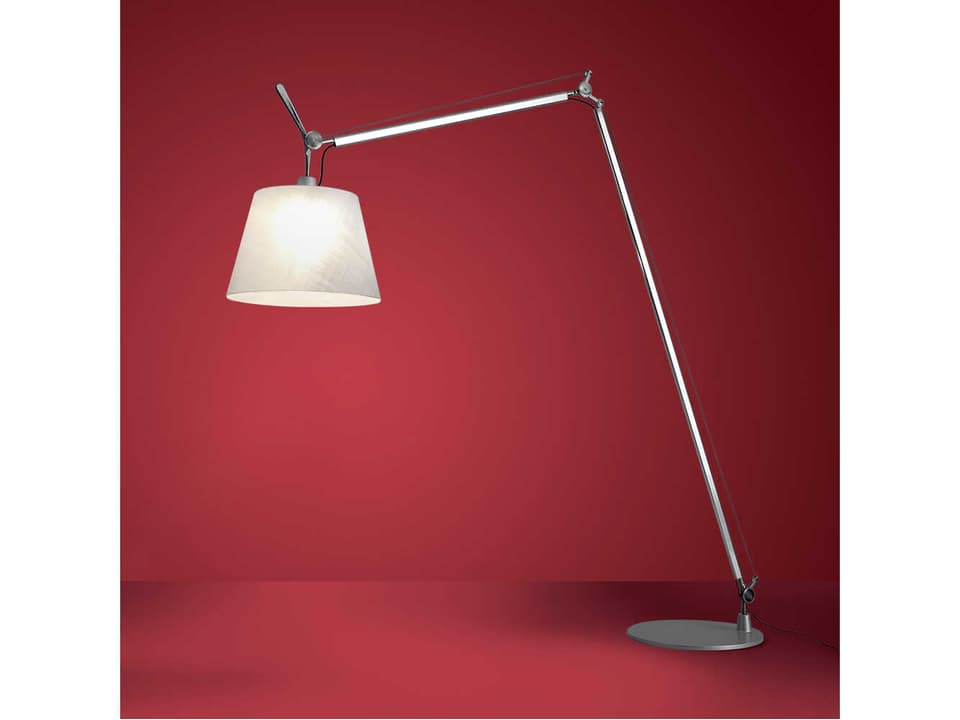 Artemide Tolomeo Basculante Terra Floor Lamp – Polished Aluminum