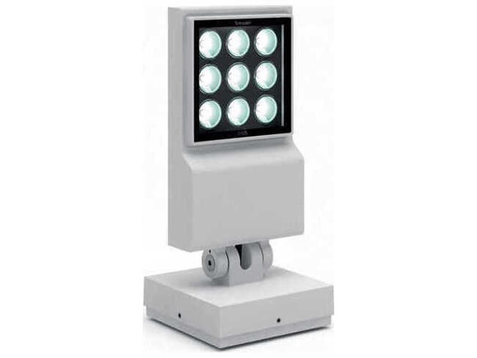 Cefiso Integrated LED Outdoor Floor Light in Grey White