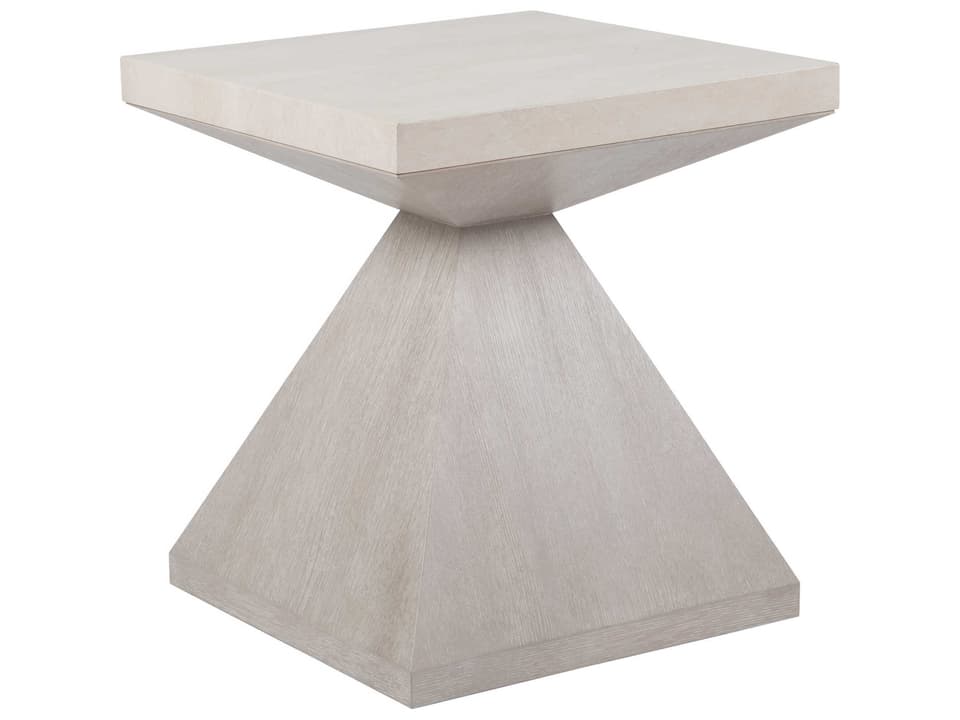 Mar Monte Square Marble White Oak End Table