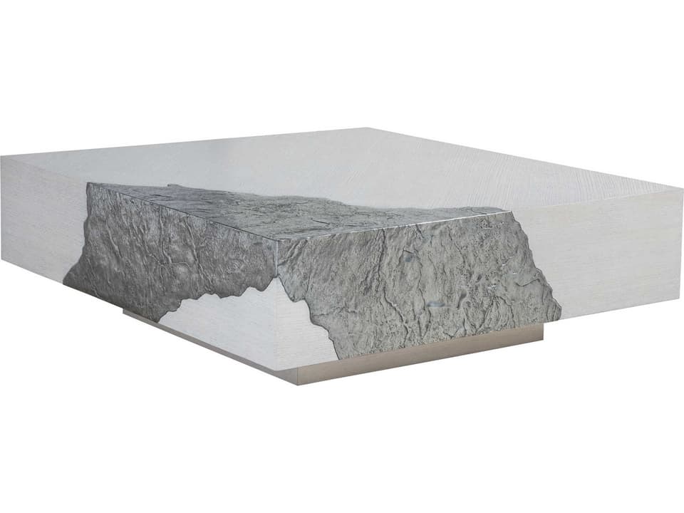 Signature Designs Contago Square Wood Nordic White Cocktail Table
