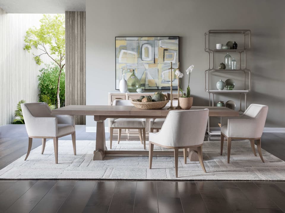 Simpatico Oak Wood Dining Room Set