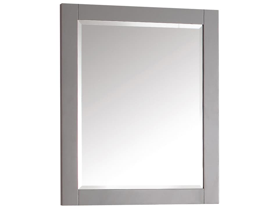 24 in. Bathroom Mirror in Chilled Gray