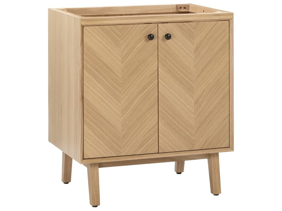 Adele 30 in. Single Sink Bathroom Vanity in Natural Oak