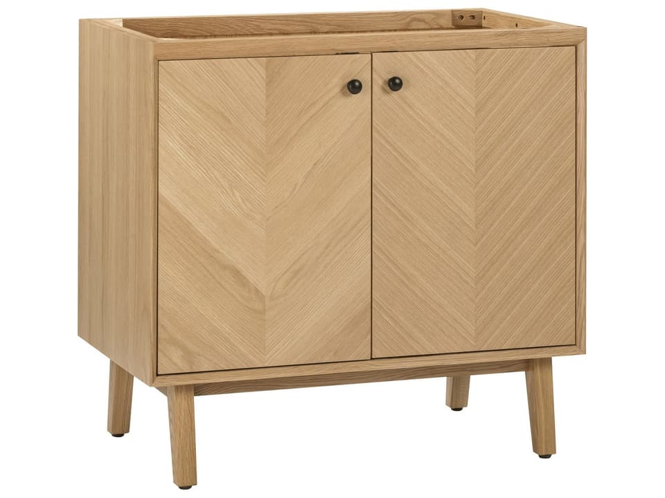 Adele 36 in. Single Sink Bathroom Vanity in Natural Oak