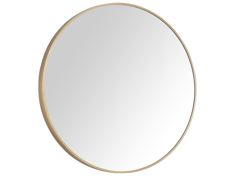 Avon 24 in. Bathroom Mirror with Brushed Gold Metal Frame