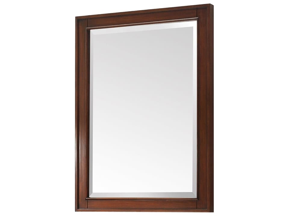 Brentwood 24 in. Bathroom Mirror in New Walnut