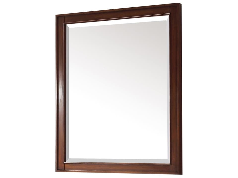 Brentwood 30 in. Bathroom Mirror in New Walnut