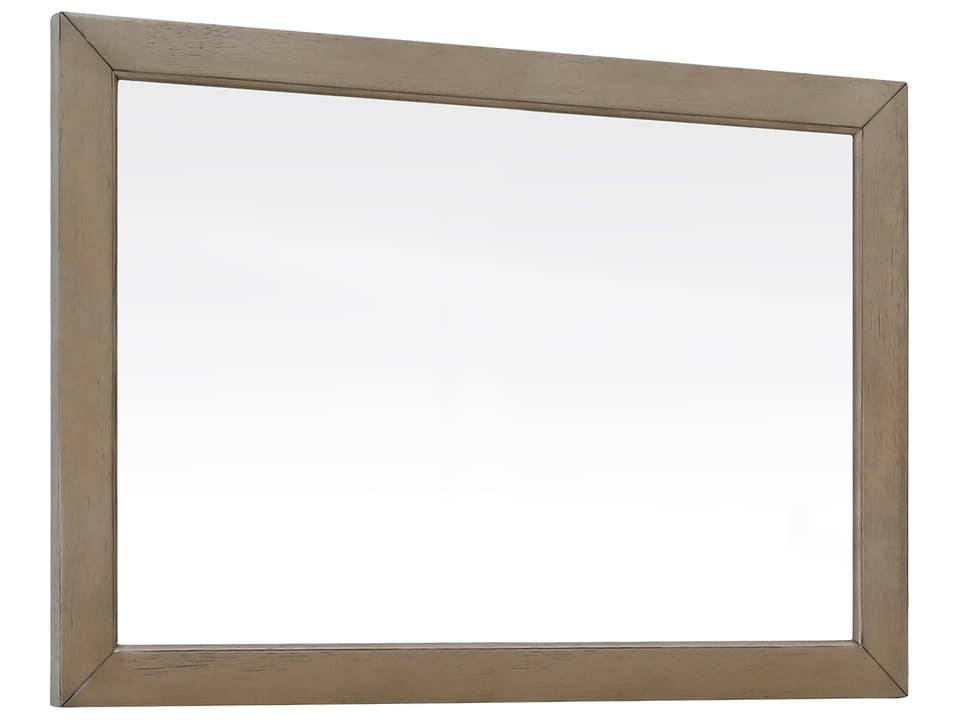 Everette 38 in. Bathroom Mirror in Gray Oak