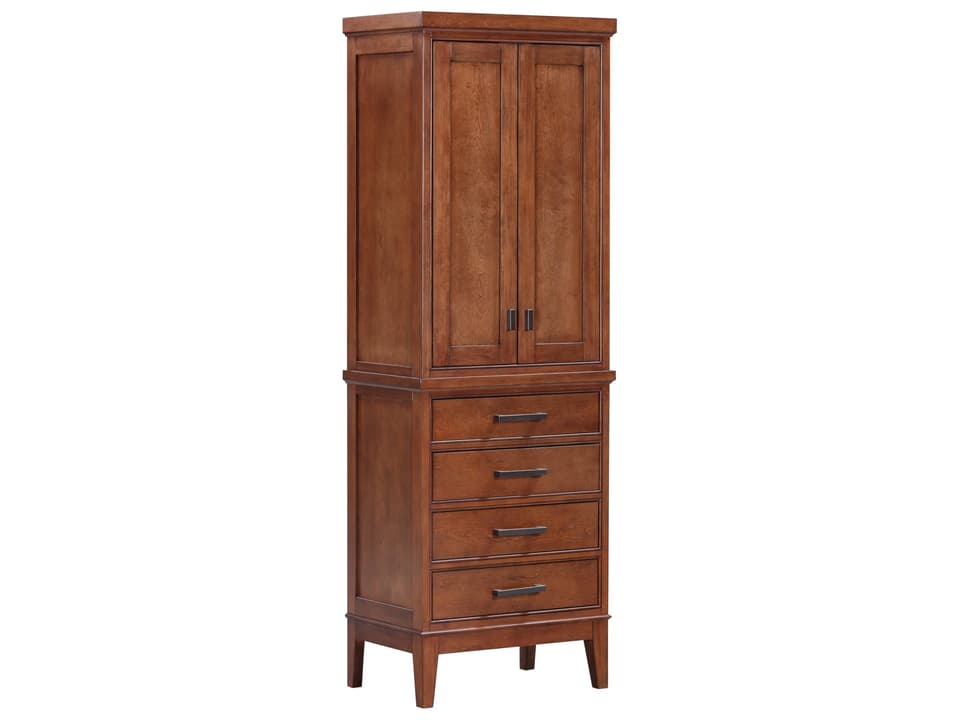 Madison 24 in. Bathroom Linen Cabinet in Tobacco