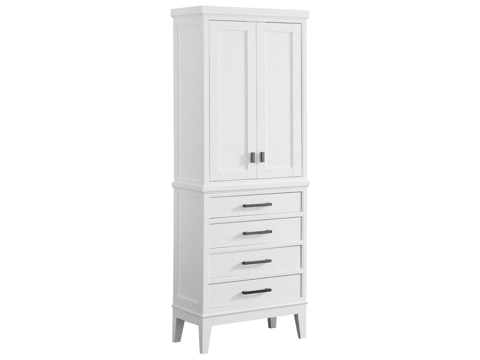 Madison 24 in. Bathroom Linen Cabinet in White