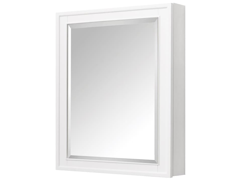 Madison 28 in. Mirror Cabinet in White
