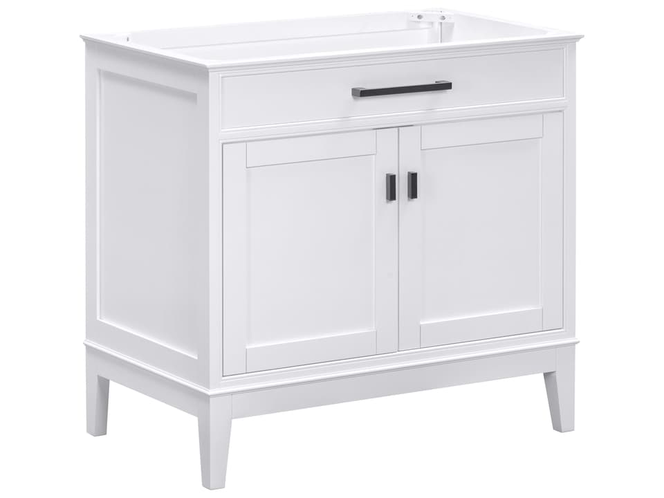Madison 36 in. Single Sink Bathroom Vanity in White