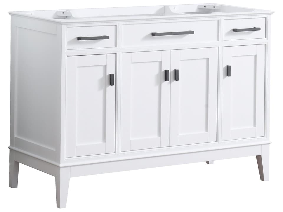 Madison 48 in. Single Sink Bathroom Vanity in White
