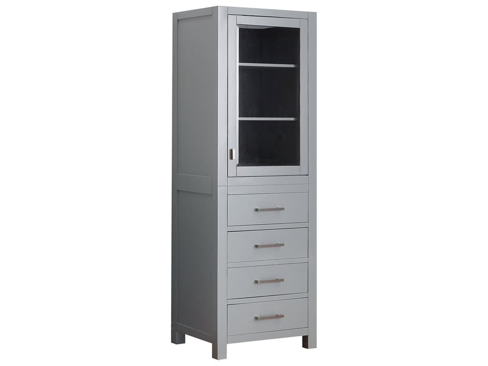 Modero 24 in. Bathroom Linen Cabinet in Chilled Gray