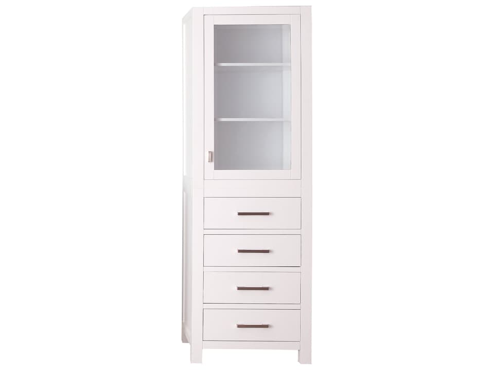 Modero 24 in. Bathroom Linen Cabinet in White