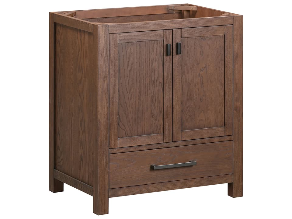 Modero 30 in. Single Sink Bathroom Vanity in Mocha Oak