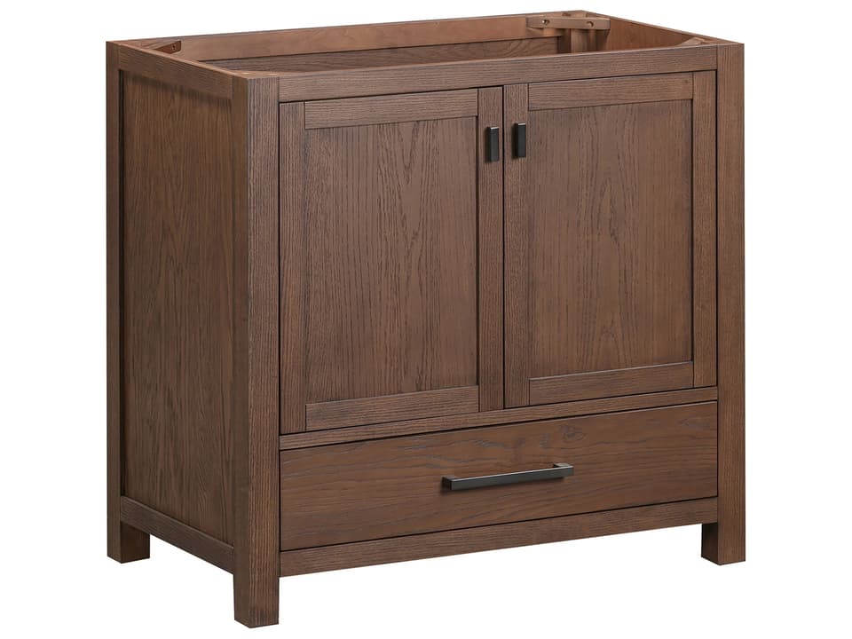 Modero 36 in. Single Sink Bathroom Vanity in Mocha Oak