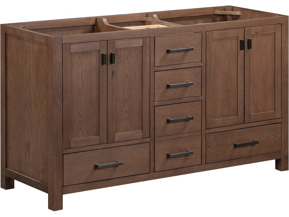 Avanity Modero 72 in. Double Sink Bathroom Vanity in Mocha Oak |  MODERO-V72-MO