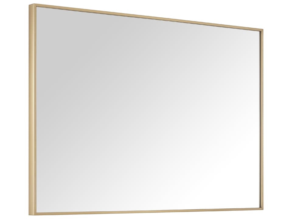 Sonoma 39 in. Bathroom Mirror with Brushed Gold Metal Frame