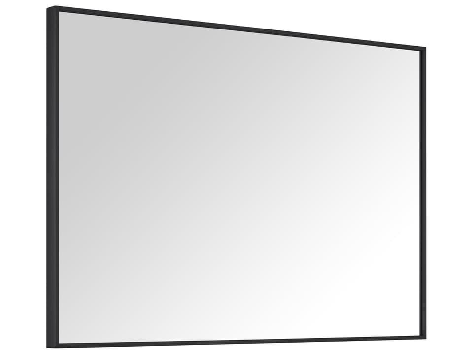 Sonoma 39 in. Bathroom Mirror with Matte Black Metal Frame