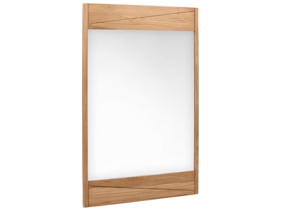 Teak 24 in. Bathroom Mirror in Natural Teak
