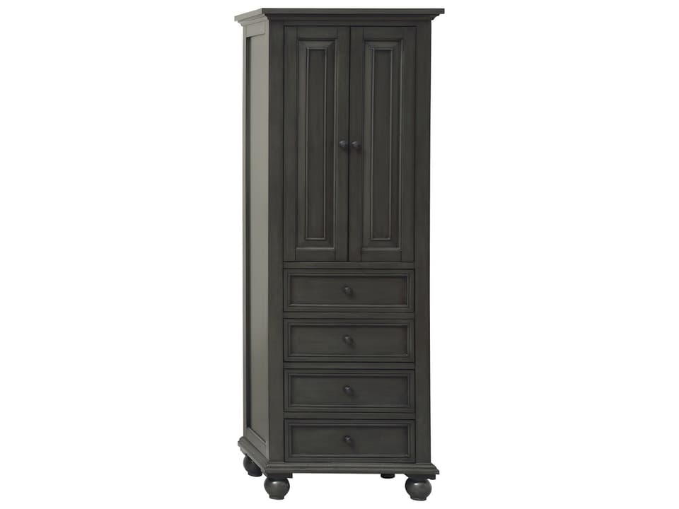 Thompson 24 in. Bathroom Linen Cabinet in Charcoal Glaze