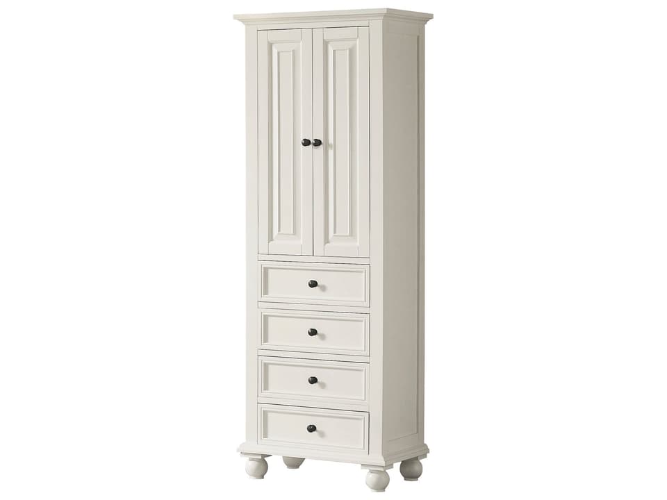 Thompson 24 in. Bathroom Linen Cabinet in French White
