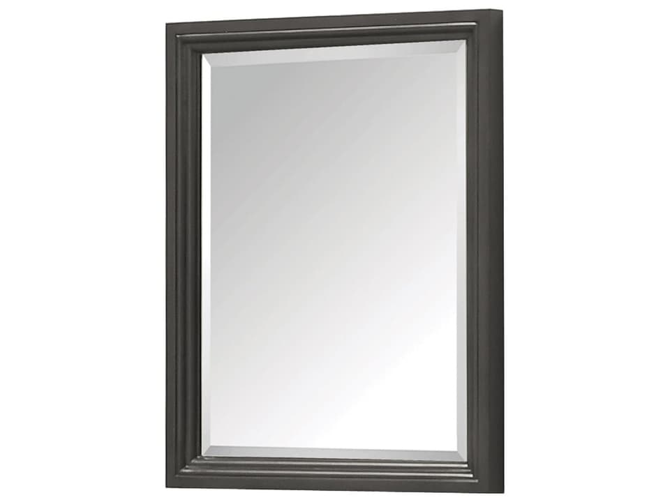 Thompson 24 in. Bathroom Mirror in Charcoal Glaze