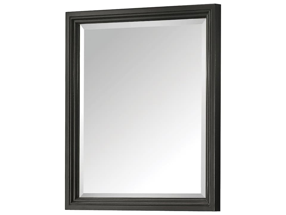 Thompson 28 in. Bathroom Mirror in Charcoal Glaze