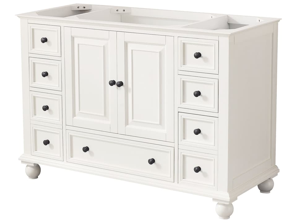 Thompson 48 in. Single Sink Bathroom Vanity in French White