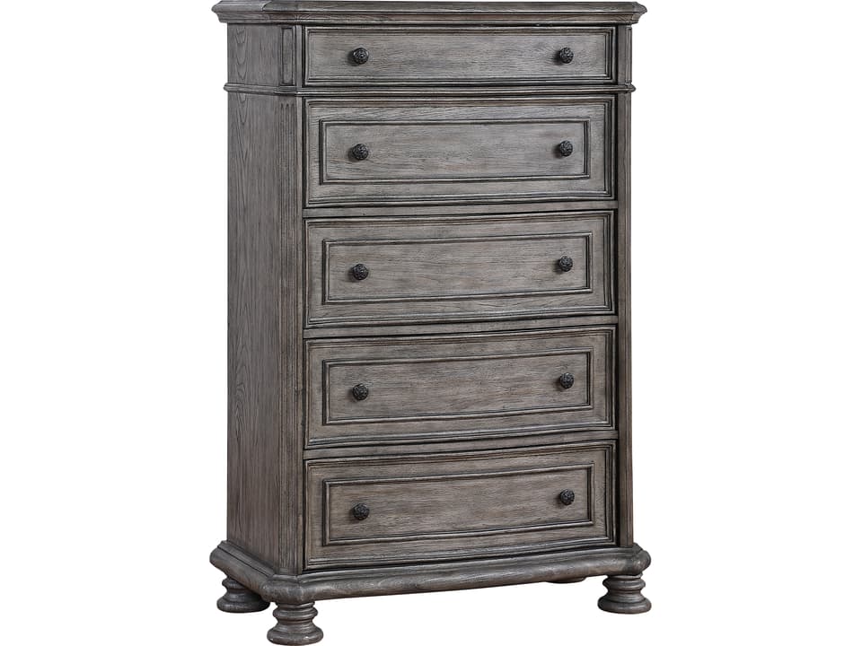 Grey Poplar Wood Accent Chest