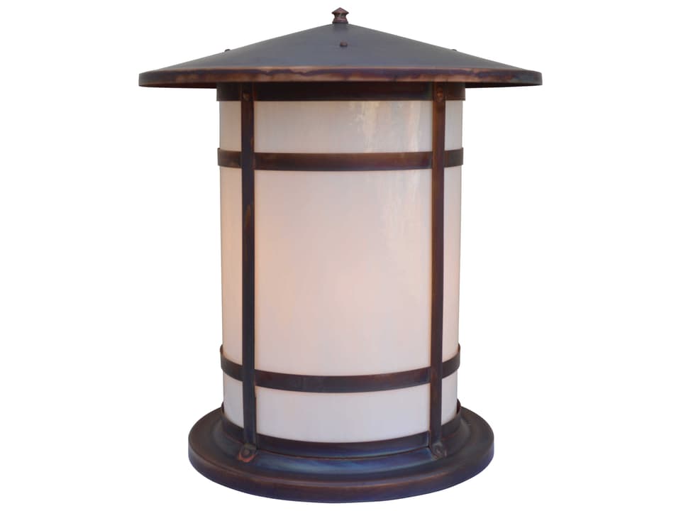 Berkeley 1 - Light Glass Outdoor Column Mount