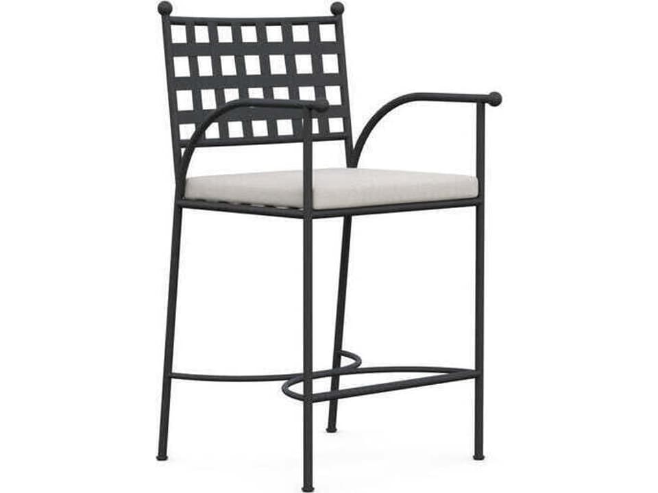 Athens Wrought Iron Metal Counter Stool