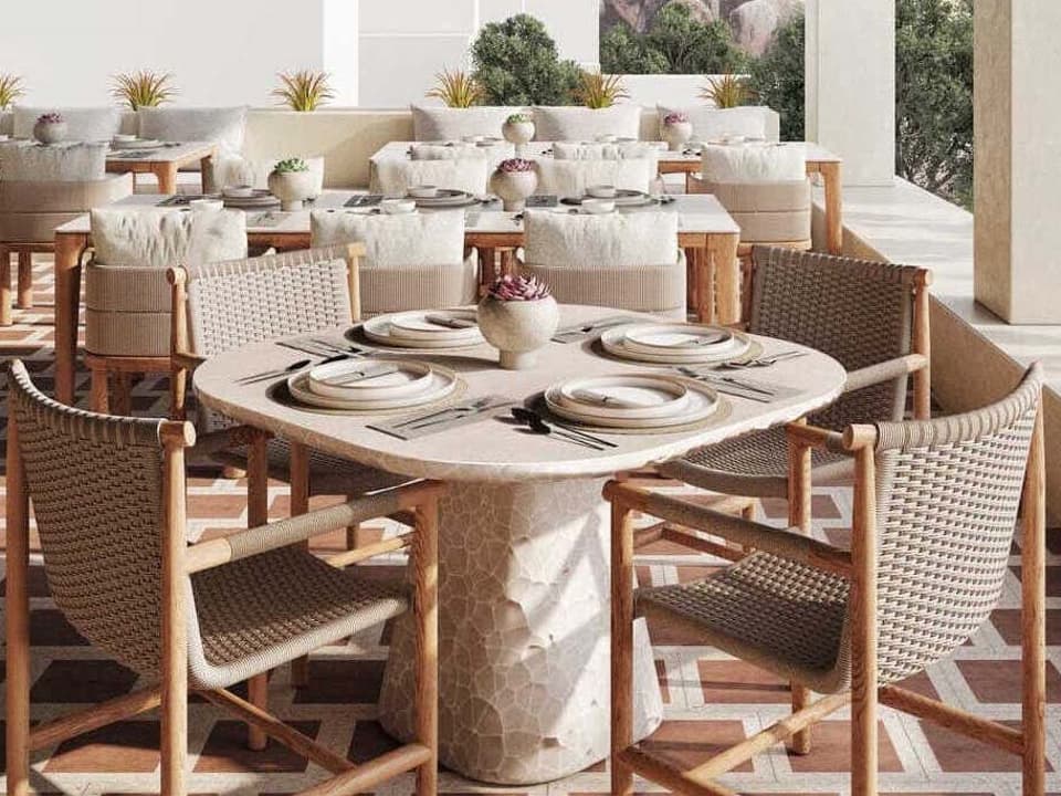 Biscayne Rope Brown Dining Room Set