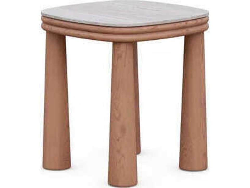 Biscayne Natural Teak Square End Table