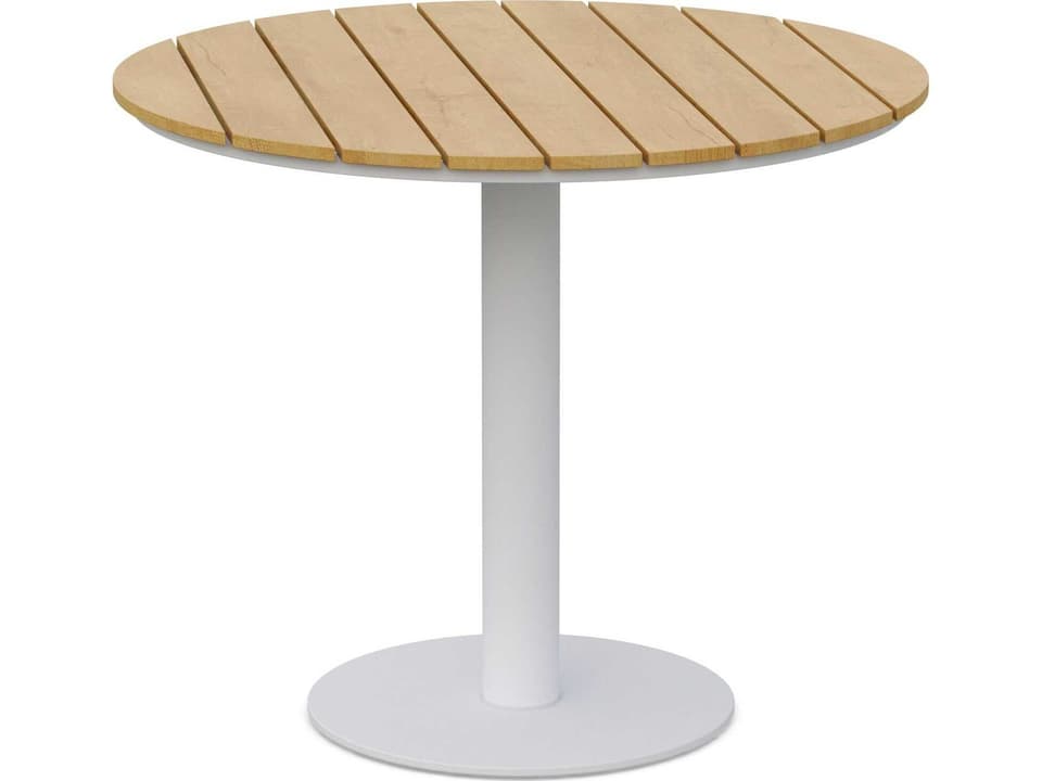 Bordeaux 48-Inch Round Dining Table with Alpine WeatherWood Top