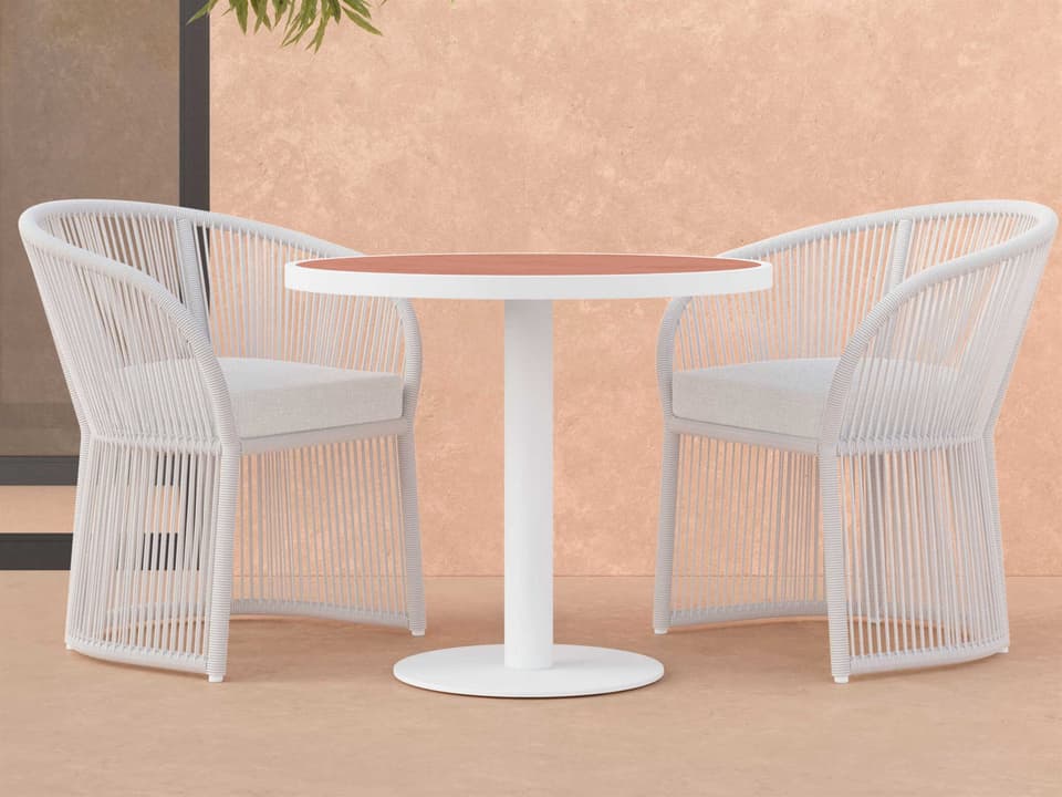Bordeaux Aluminum and Rope Dining Room Set
