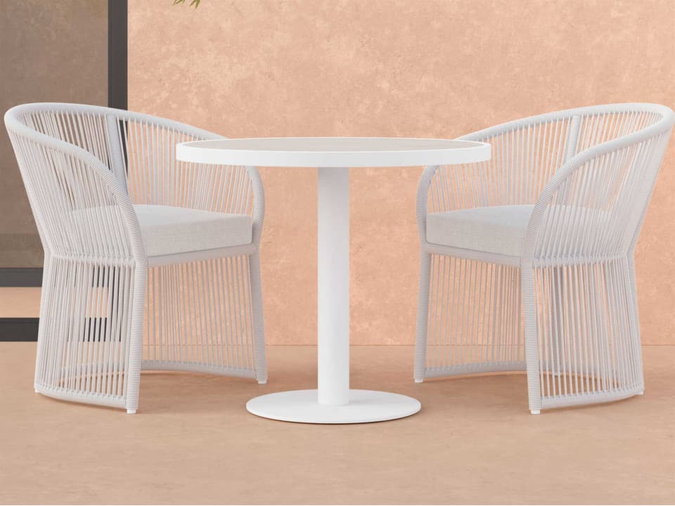 Bordeaux Aluminum and Rope Dining Room Set