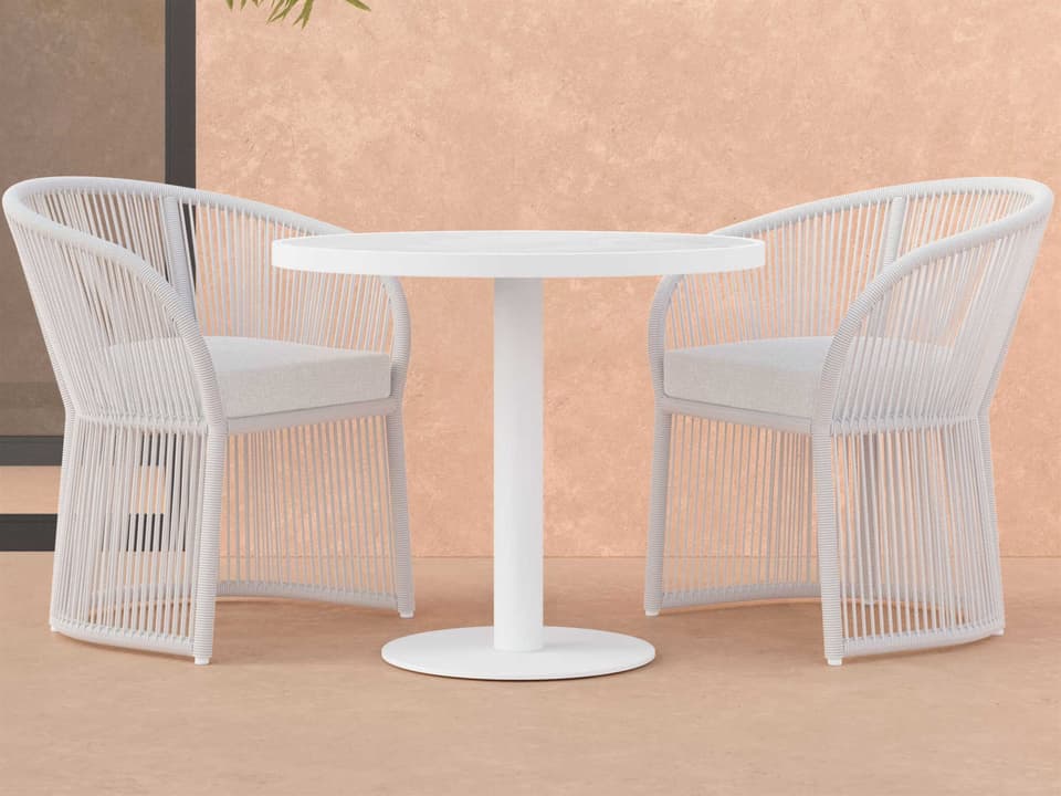 Bordeaux Aluminum and Rope Dining Room Set