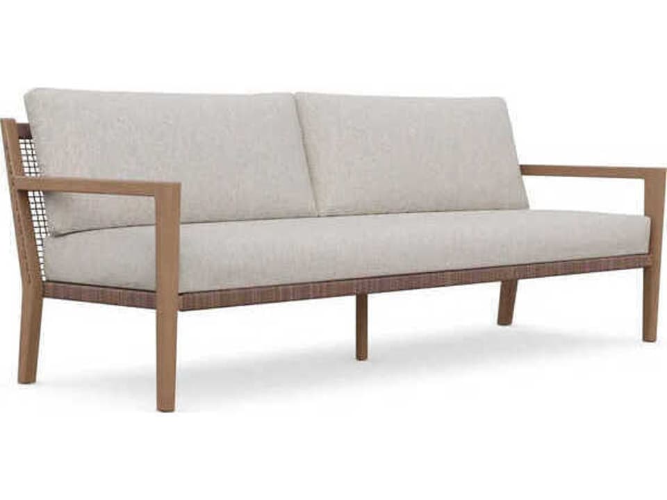 Bozeman Barkaluwood Wood Cushion Sofa