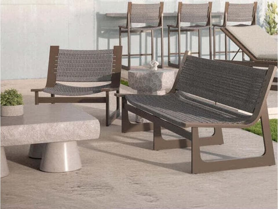 Cozumel Brown Patio Lounge Set