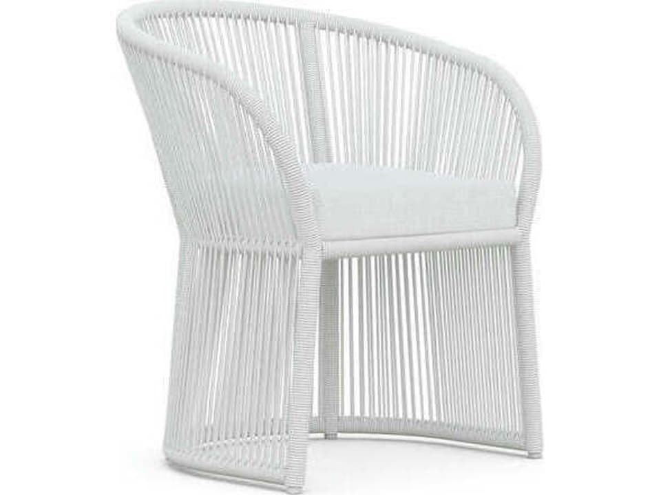 Cape Town Aluminum Cushion Dining Chair with Rope Back