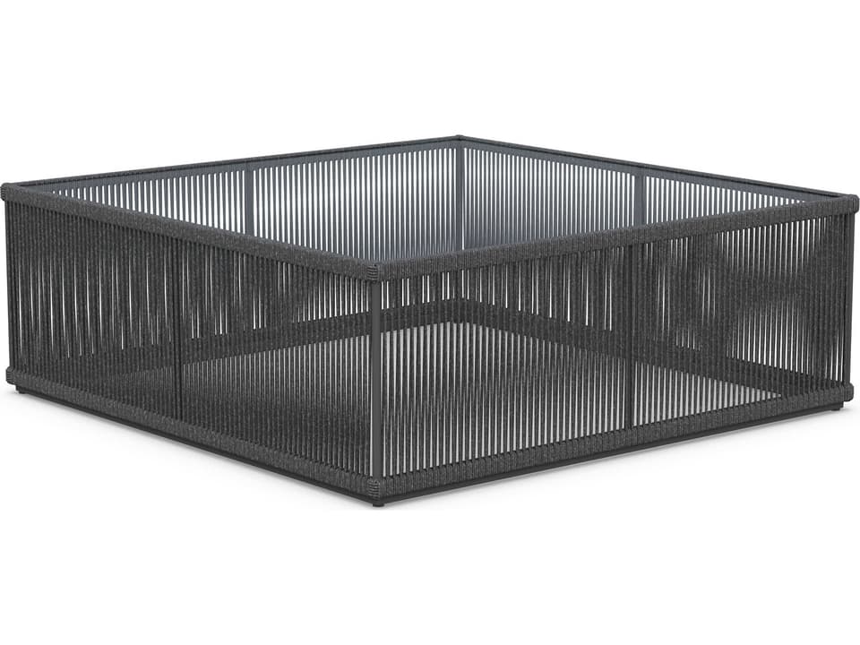 Malta Pebble All-weather Textelene Rope Square Coffee Table