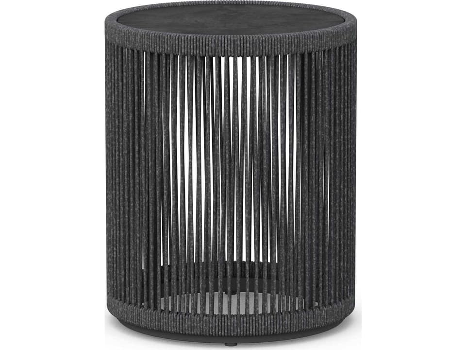 Malta 17-Inch Round End Table with Dekton Top