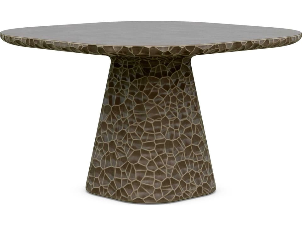 Panama Umber Concrete Square Dining Table
