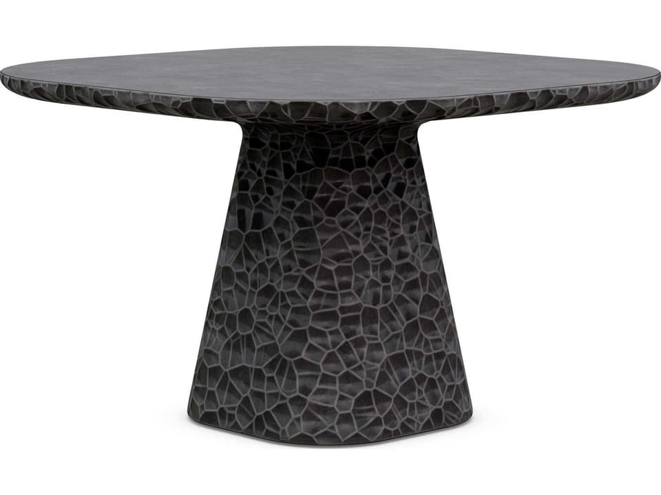 Panama Coal Concrete Square Dining Table