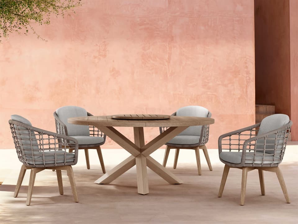 Sicily Wood Dining Set