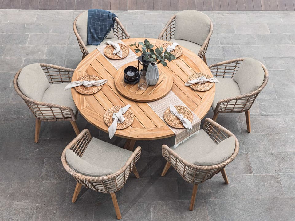 Sicily Wood Dining Set