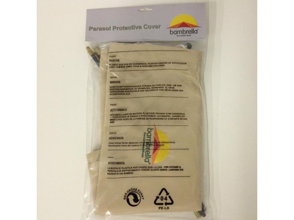 Medium Protective Umbrella Cover in Light Brown