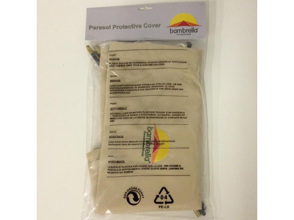 Small Protective Umbrella Cover in Light Brown